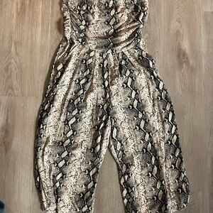 Snake Print Jumpsuit
